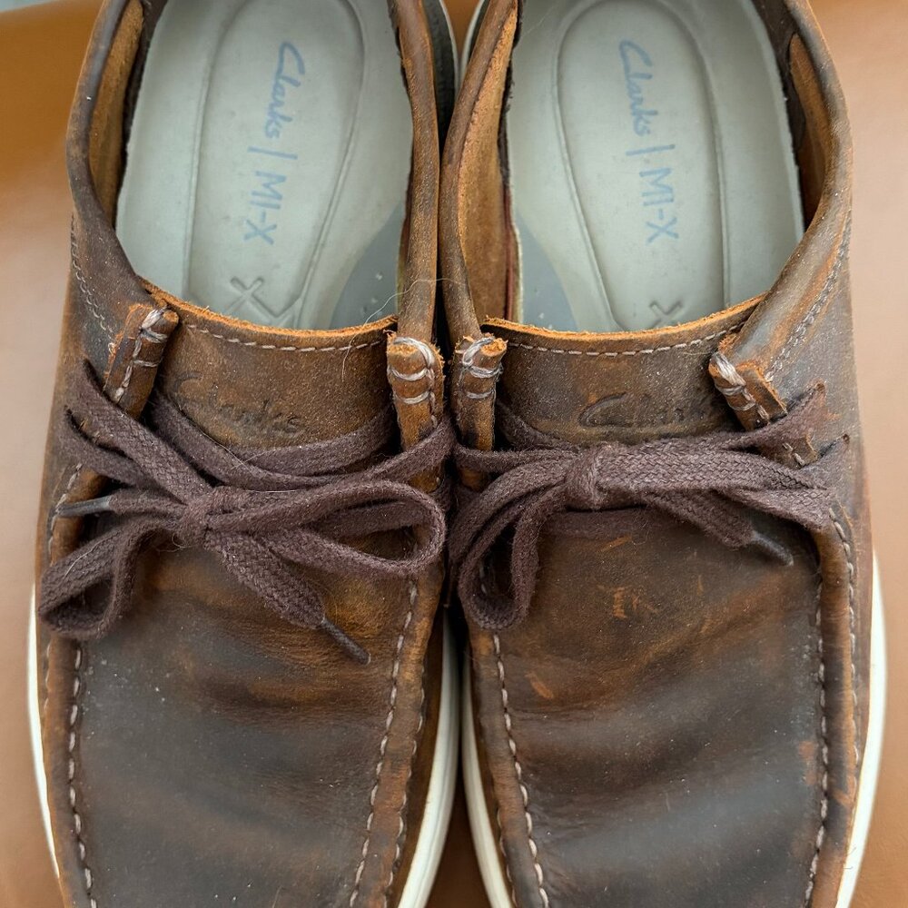 Clarks Brown Leather Wallabees